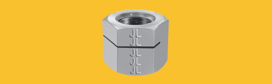 all metal hexagonal nut with one slot